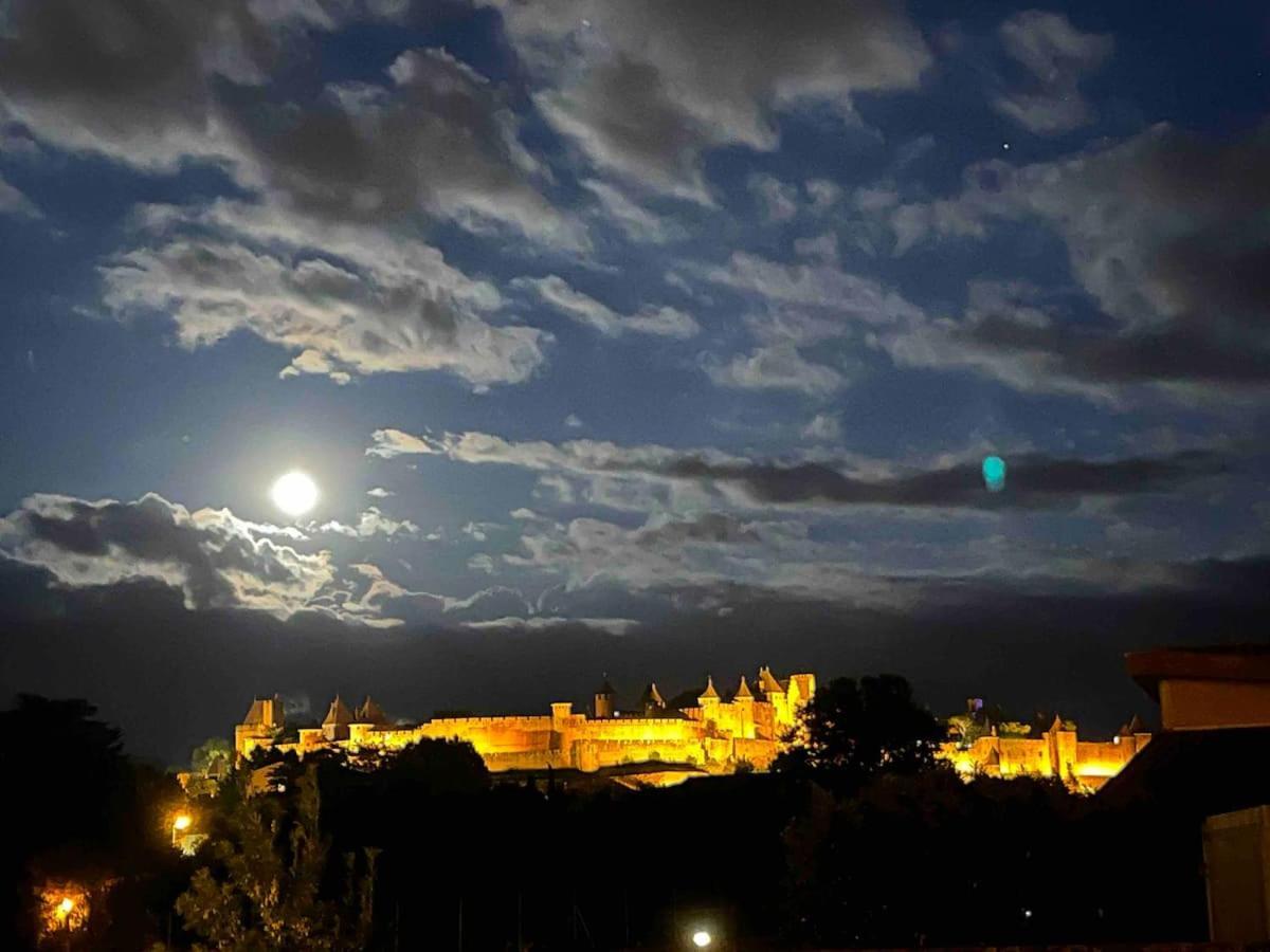 Chambre Avec Vue Panoramique Sur La Cite Medievale Carcassonne Eksteriør bilde